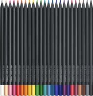 Farebné ceruzky Faber Castell FC-116424 Black Edition v kufríku 24 kusov