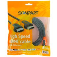 HDMI kábel Scanpart oranžový 3m