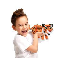 Hračky-hračky 3D puzzle Tiger Junior 31,5 cm Penová oranžová 121-dielna