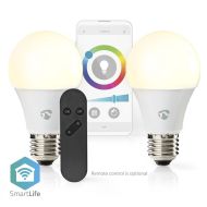 Viacfarebná žiarovka Nedis WIFILRC20E27 Smartlife Wi-Fi E27 806 Lm 9 W RGB / teplá až studená biela 