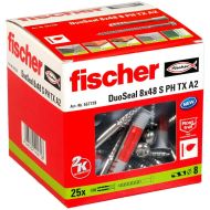 Hmoždinky a skrutky Fischer DuoSeal 557728 S A2 Nepriepustné Ø 8 x 48 mm