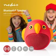 Nedis SPBT4100RD Animaticks Bluetooth reproduktor 3 hodiny hrania Handsfree Volanie Perry Parrot