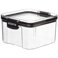 Sistema Storage Box Tritan Square 460 ml Transparent/Black