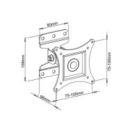 Držiak na televíziu Techly ICA-LCD 201WH 13" 30" 23 kg