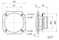 Visaton VS-FRS10 WP/4W celorozsahový reproduktor odolný voči slanej vode 10 cm (4") 4 Ohm biely