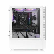 Počítačová skriňa ATX v prevedení midi-tower THERMALTAKE View 200 TG Snow ARGB Biela