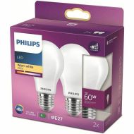 Led baterka Philips Classic Standard 60 W Biela E E27 (2700 K) (2 kusov)