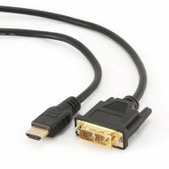 Adaptér HDMI na DVI GEMBIRD 5m, HDMI/DVI, M/M Čierna 5 m