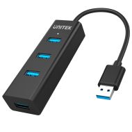 USB Hub 4 Porty Unitek Y-3089 Čierna