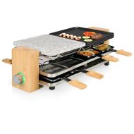 Princess 162955 Raclette Pure 8 Bamboo/Black