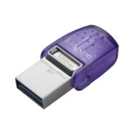 USB flash disk Kingston DataTraveler microDuo 3C Oceľ 128 GB (1 kusov)