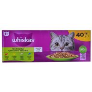 Krmivo pre mačky Whiskas Mix Favourites in jelly Kurča Lososová Tuniak Teľacie mäso 40 x 85 g