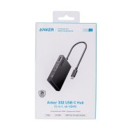 USB rozbočovač Anker 332 100 W Čierna