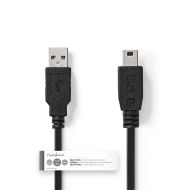 Nedis CCGT60300BK10 kábel USB 2.0 A samec – mini 5-kolíkový samec 1,0 M čierny