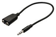 Stereo audio distribučný kábel Valueline VLAB22100B02 Jack 3,5 mm samec - 2 x 3,5 mm samica 0,20 M