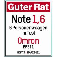 Digitálna Osobné Váha Omron BF511 Modrá Kov Ukazovateľ telesného tuku