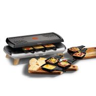 Raclette Tefal RE610D 3v1 pre 8 osôb čierna/nehrdzavejúca oceľ/drevo