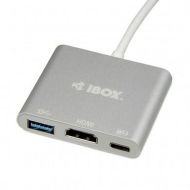 USB rozbočovač Ibox IUH3CFT1 Biela Striebristý