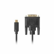 Kábel USB-C na DVI-D Lanberg CA-CMDV-10CU-0018-BK Čierna 1,8 m