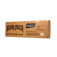 Kovové futbalové bránky SportX 78x56x45 cm 2 kusy čierne