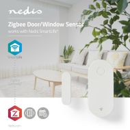 Nedis ZBSD10WT inteligentný dverový alebo okenný senzor Zigbee batéria je súčasťou balenia