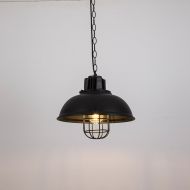 Homestyle Pro MK107-BB Priemyselná závesná lampa 33x26 cm Čierna/kov