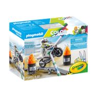 Sada hračiek Playmobil Color Motocykel 18 Kusy