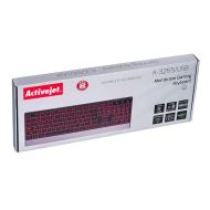 Klávesnica Activejet K-3255 Čierna Monochromatická QWERTY