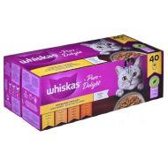 Krmivo pre mačky Whiskas Pure Delight Kurča Páv Kačica Vtáky 40 x 85 g