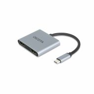 USB rozbočovač Dicota D32063 100 W Striebristý