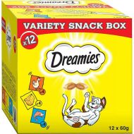 Snack for Cats Dreamies Variety 12 x 60 g Kurča Lososová Syr