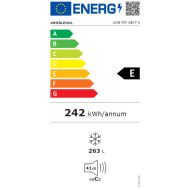 Mrazák Whirlpool Corporation UW8 F2Y XBI F 2 Oceľ