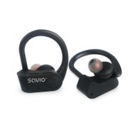 In - Ear Bluetooth slúchadlá Savio TWS-03 Čierna Grafitová