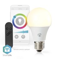 Viacfarebná žiarovka Nedis WIFILRC10E27 Smartlife Wi-Fi E27 806 Lm 9 W RGB / teplá až studená biela 