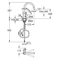 Zmiešavacia batéria Grohe 30549000 Kov