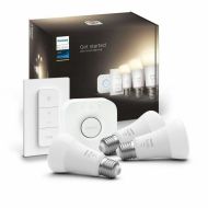 Led baterka Philips Starter Kit E27 9,5 W Biela F (3 kusov)