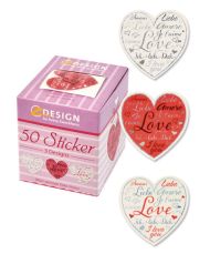 Avery AV-56813 Deco nálepka Box Hearts 3 Designs