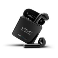 In - Ear Bluetooth slúchadlá Savio TWS-02 Čierna Grafitová