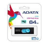 USB flash disk Adata UV220 Čierna/Modrá 64 GB