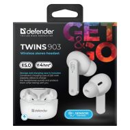 In - Ear Bluetooth slúchadlá Defender TWINS 903 Biela Viacfarebná