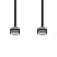 Nedis CCGT60000BK10 kábel USB 2.0 A samec – samec 1,0 M čierny