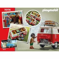 Hracia sada dopravných prostriedkov Playmobil 70176 Volkswagen T1 Bus Červená