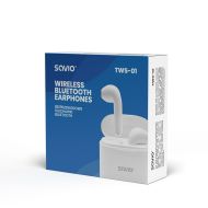 In - Ear Bluetooth slúchadlá Savio TWS-01 Biela