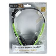 BasicXL BXL-HEADSET1 Stereofónna náhlavná súprava zelená/čierna