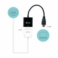 Adaptér HDMI na VGA i-Tec HDMI2VGAADA Čierna 15 cm