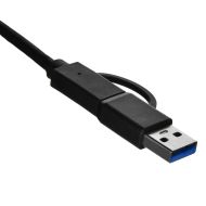 Adaptér USB-C na Ethernet Unitek U1313C Sivá 30 cm