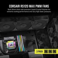 Ventilátor počítačovej skrine Corsair RS120 MAX PWM Ø 12 cm (1 kusov)