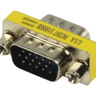 Kovový mini VGA adaptér Valueline Gchd-mm15p Hd15p Samec – Hd15p Samec