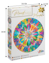 Guľaté puzzle Grafix Mandala 1000 dielikov