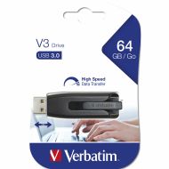 USB flash disk Verbatim V3 Sivá 64 GB